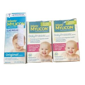 Mylicon Infant Drops Anti Gas Relief Original Formula 1 Oz Probiotic Drops Lot 2